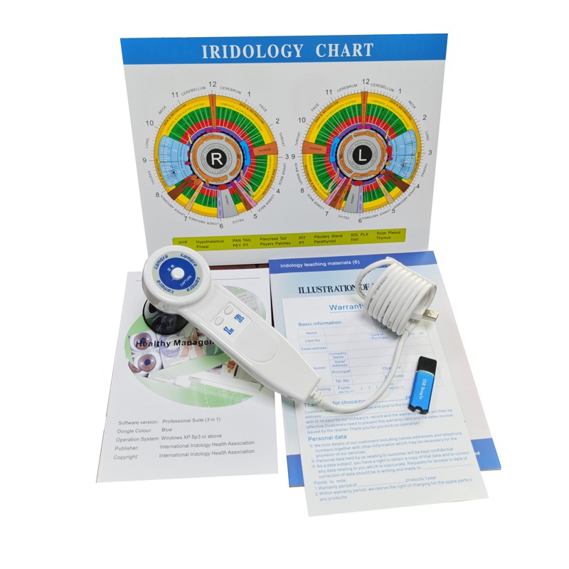 Analyzer Camera HD Iriscope Eye Camera with English Analysis Software for Eye US
