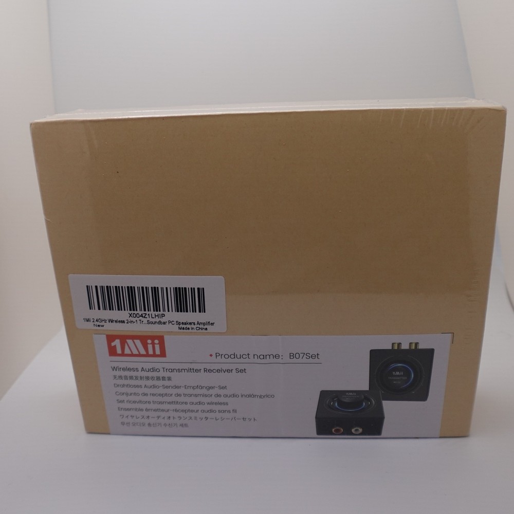 1Mii 2.4GHz Wireless Audio Transmitter Receiver Set for TV, 262Ft/80M Long Range