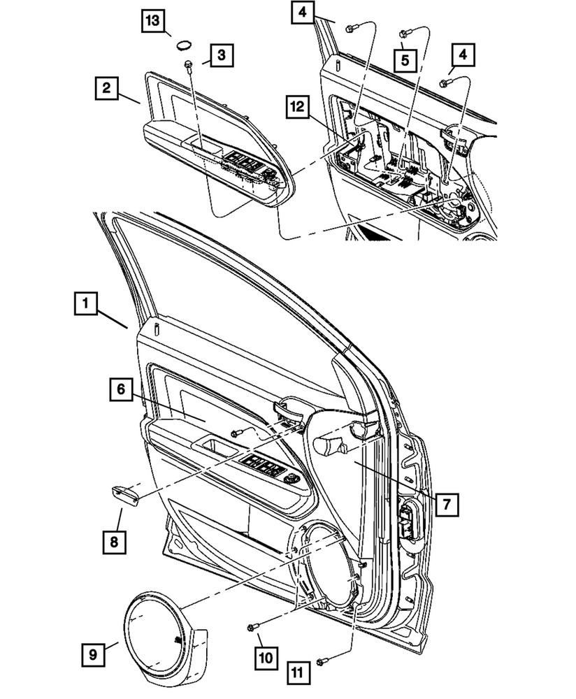 Genuine Mopar Speaker Grille Left 1AH41DKAAB