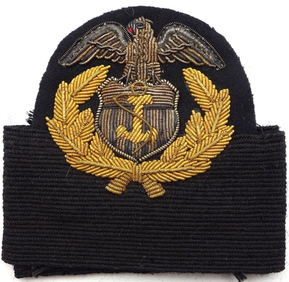 USMS Officer's Bullion Visor Cap Eagle Nice Two-Tone
