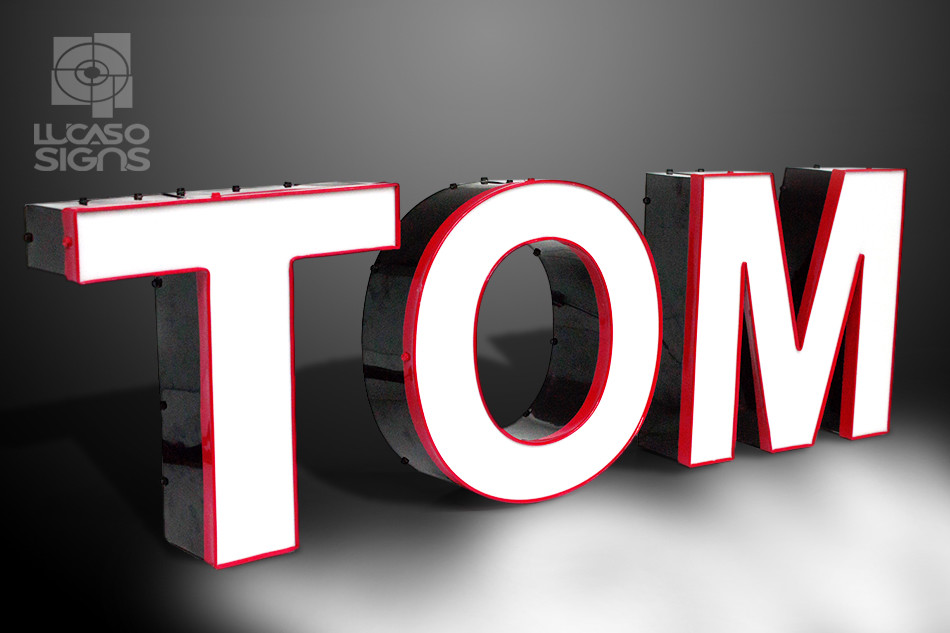 Custom Led Letters Illuminated Signs for Business Outdoor signage