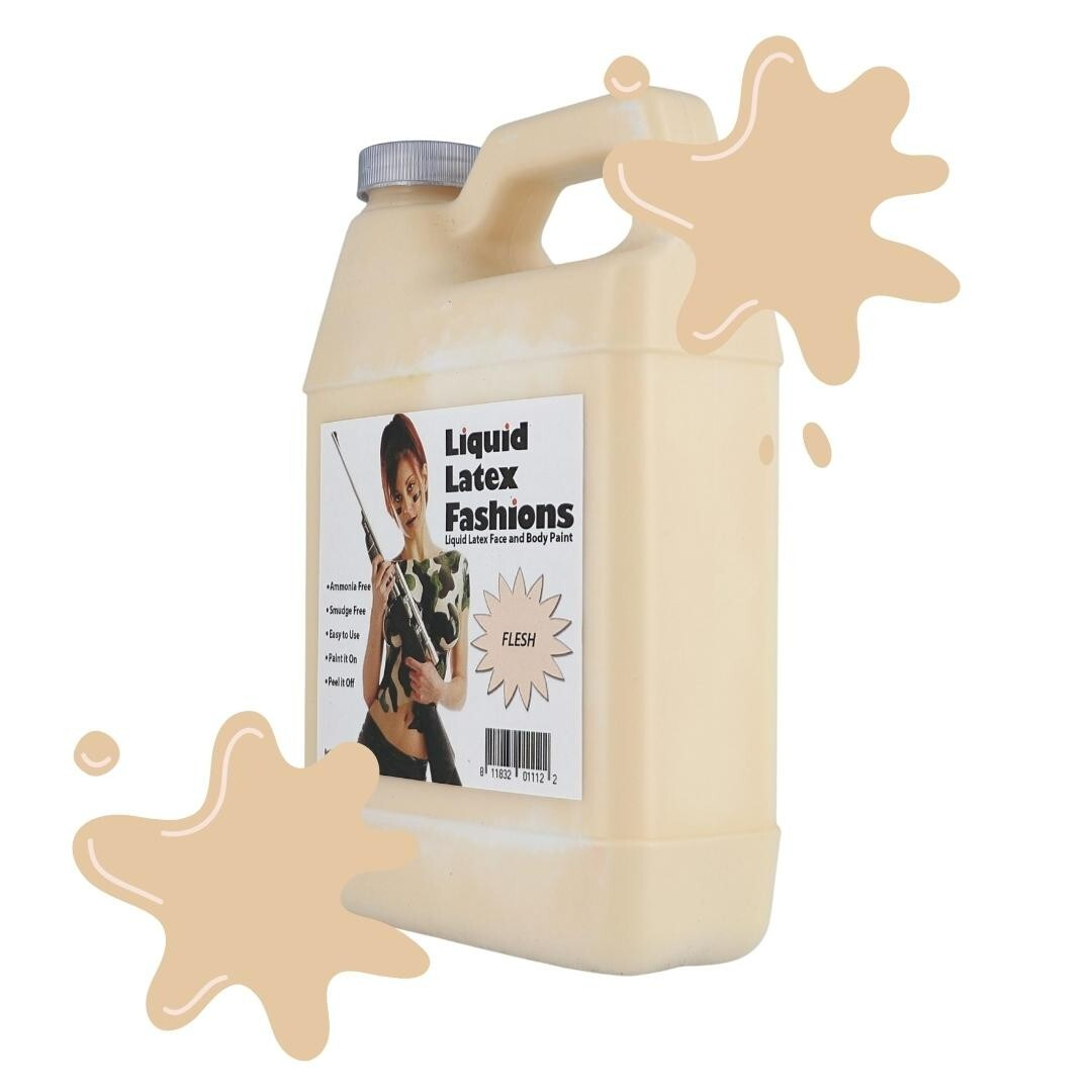 Flesh 32 Fl Oz - Liquid Latex Face and Body Paint, Make Scars and More!