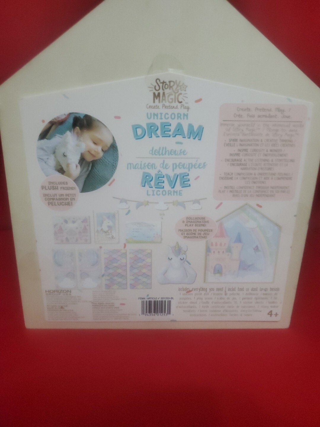 Story Magic Plush Unicorn Dream Dollhouse Set Decorate Create Pretend Play 4+