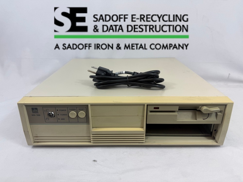 (W) DTK Computers Model DATA-1060 Desktop PC w/ Power Cable [VINTAGE]