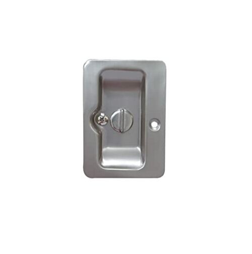 Premium Quality Solid Brass Rectangular 1 Pack(Privacy Lock) Satin Nickel