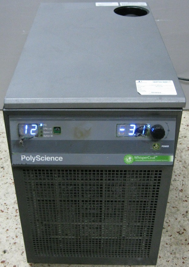 POLY SCIENCE WHISPER COOL ENVIRONMENTAL CONTROL CIRCULATING CHILLER MODEl 772046