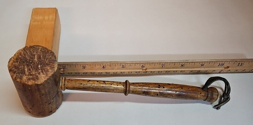 Vintage Wooden Mallet Meat Tenderizer
