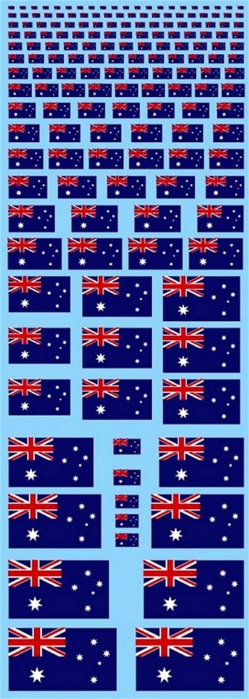 Flags Australia 1:18 Decal Decals