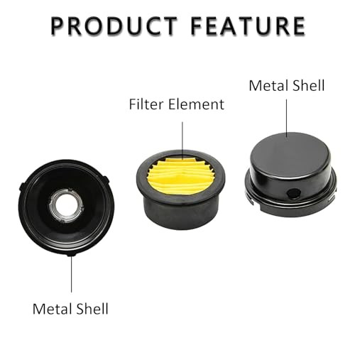 1/2" Thread Male Thread Diameter 20mm Air Compressor Silencer Filter, 1pcs 1/2"