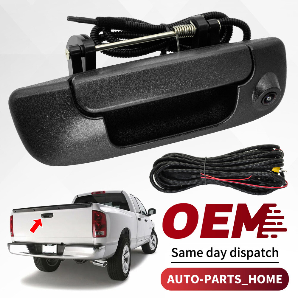 For Dodge Ram 2002-2008 Tailgate Handle Rear Backup Camera Parking Kit with Wire
