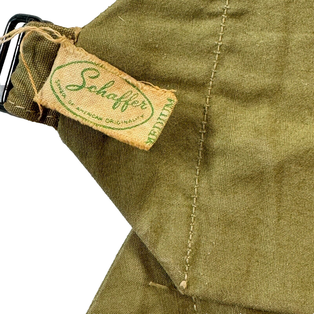Schaffer Secret Service Belt vintage size medium olive green fabric American