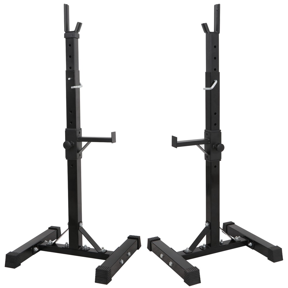 Adjustable Squat Rack stand Strength Exercise Workout Solid Sturdy Steel
