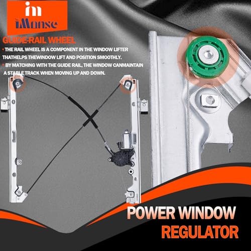 Front Passenger Right Side Power Window Regulator with Motor Front Right