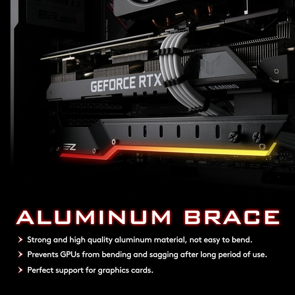 GPU Holder Brace Graphics Card GPU Support Video Card Holder Bracket with 5V ...