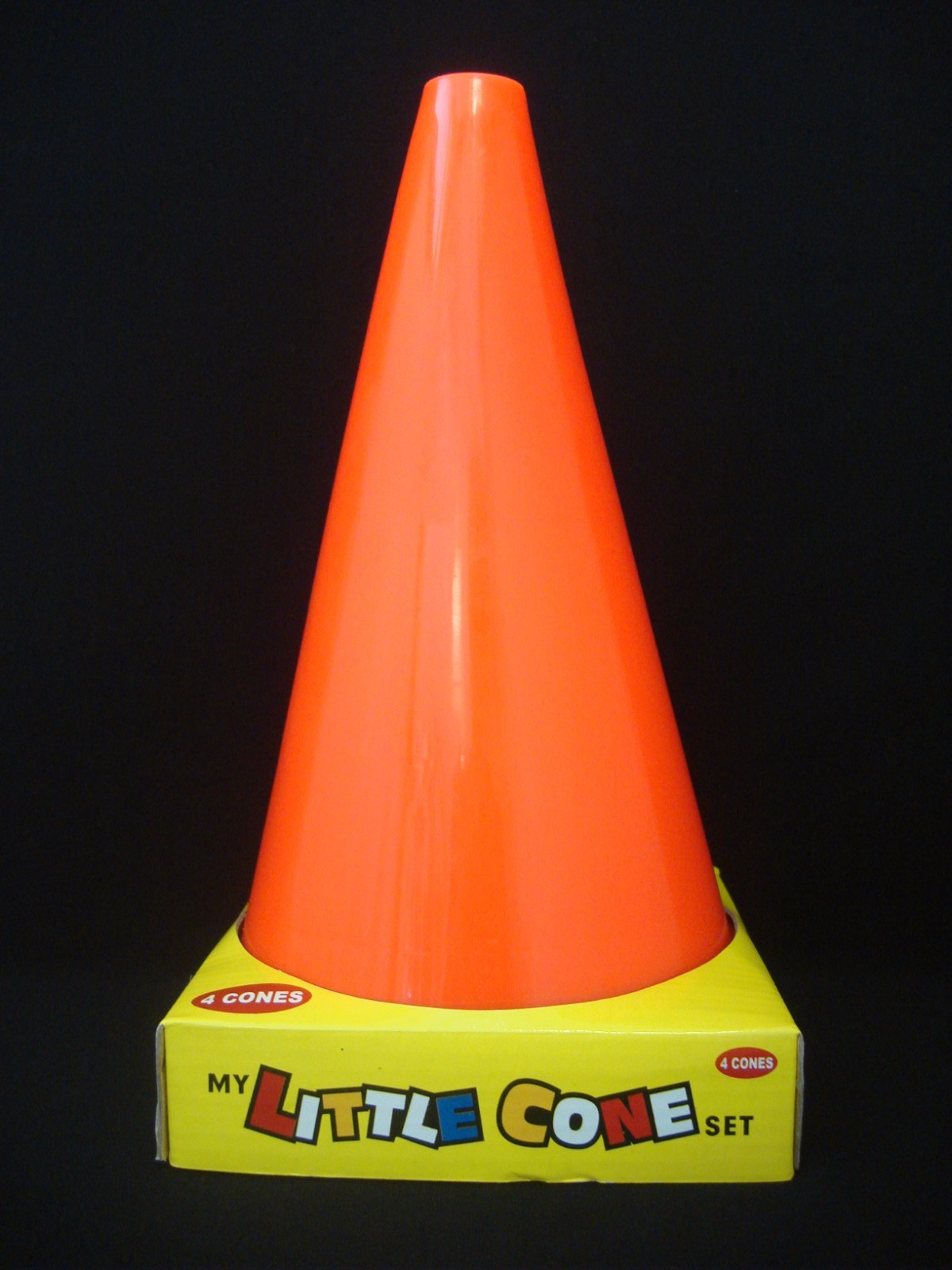 4 My Little Cone Sports Football Soccer Skating Game 9.5” High Cones Orange