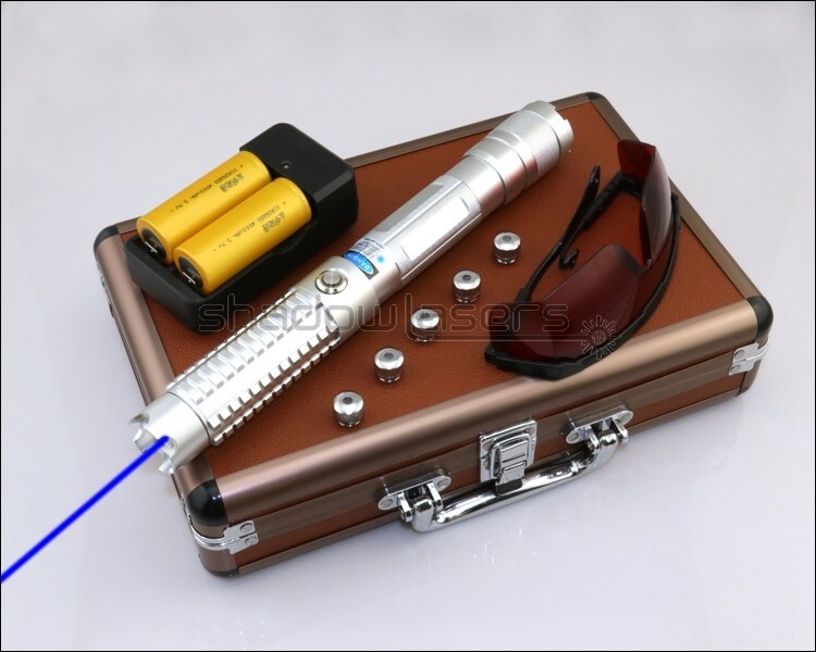 BX8-M 450nm Adjustable Focus Super Powerful Visible Blue Laser Pointer Beam US