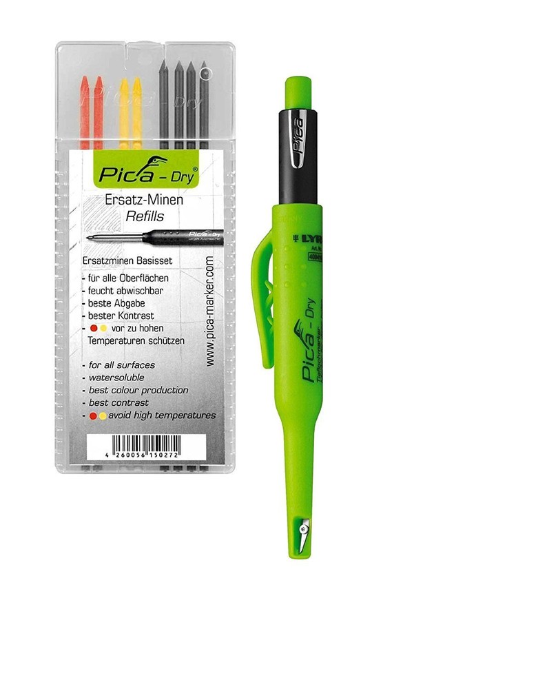 Pica-Dry Longlife Automatic Pen with 8 Refill Base Set
