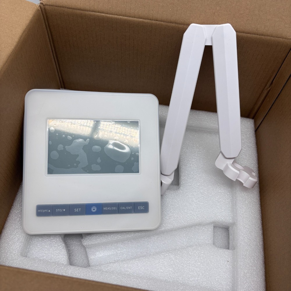 Benchtop PH Meter PH Tester with Buffer Powder 50 Groups Data Storage -2.00～18.0