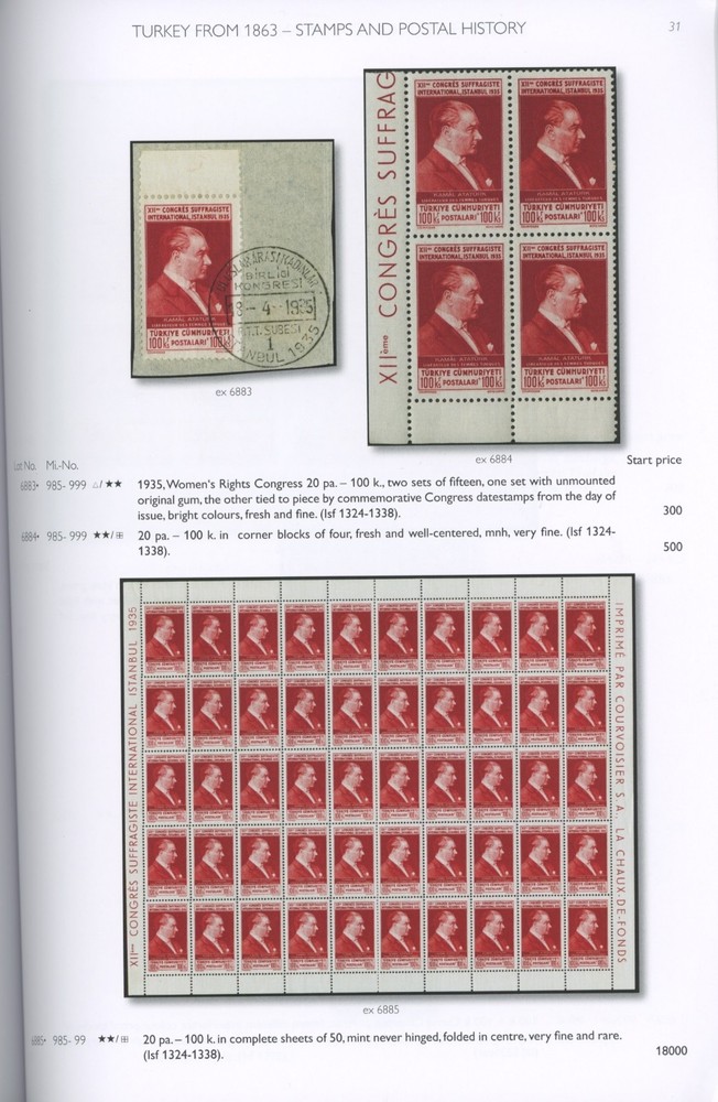 Turkey Ottoman Empire Specialized Auction Catalog Kohler 2024