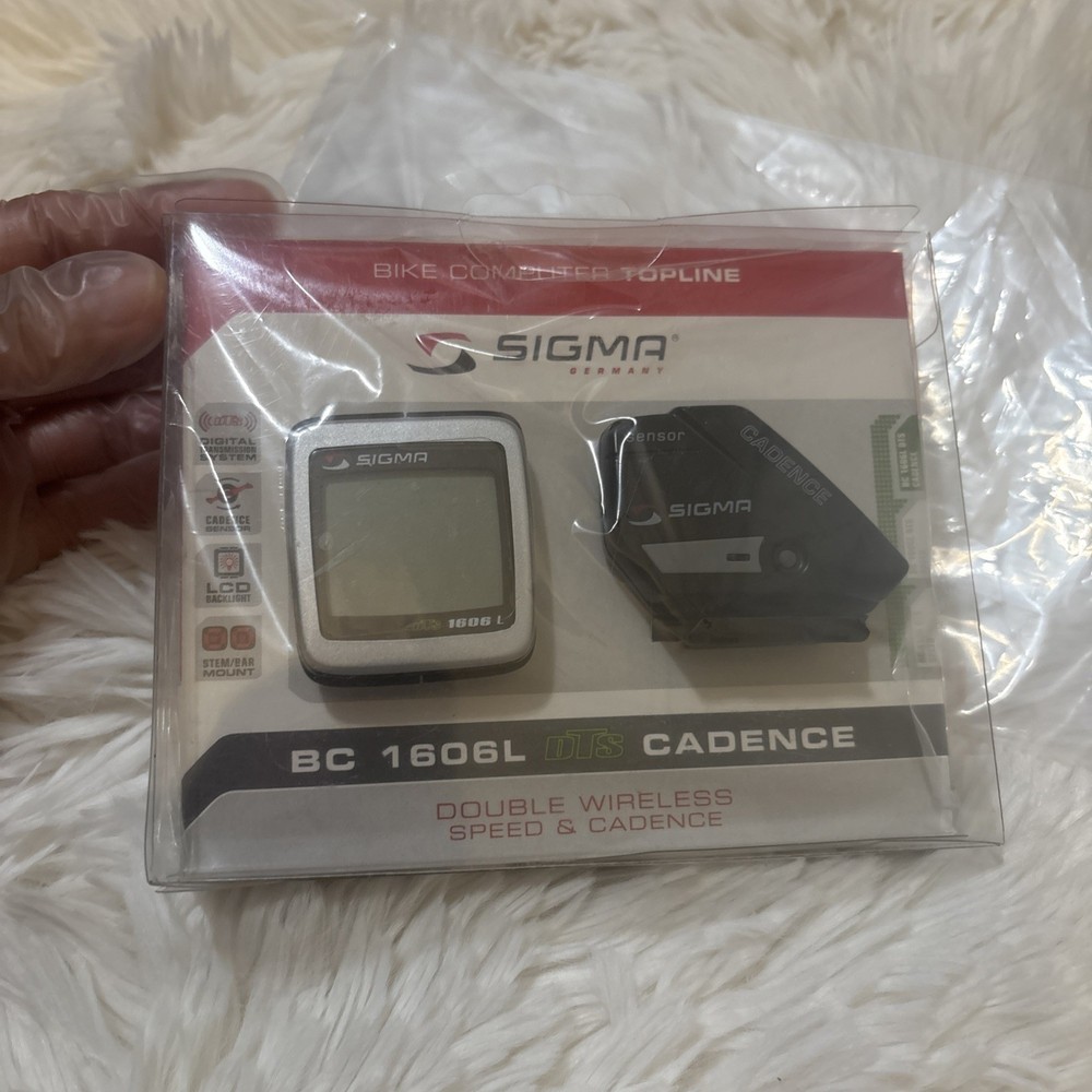 Sigma Bike Computer BC1606LDTS Candence Wireless /measures speed.