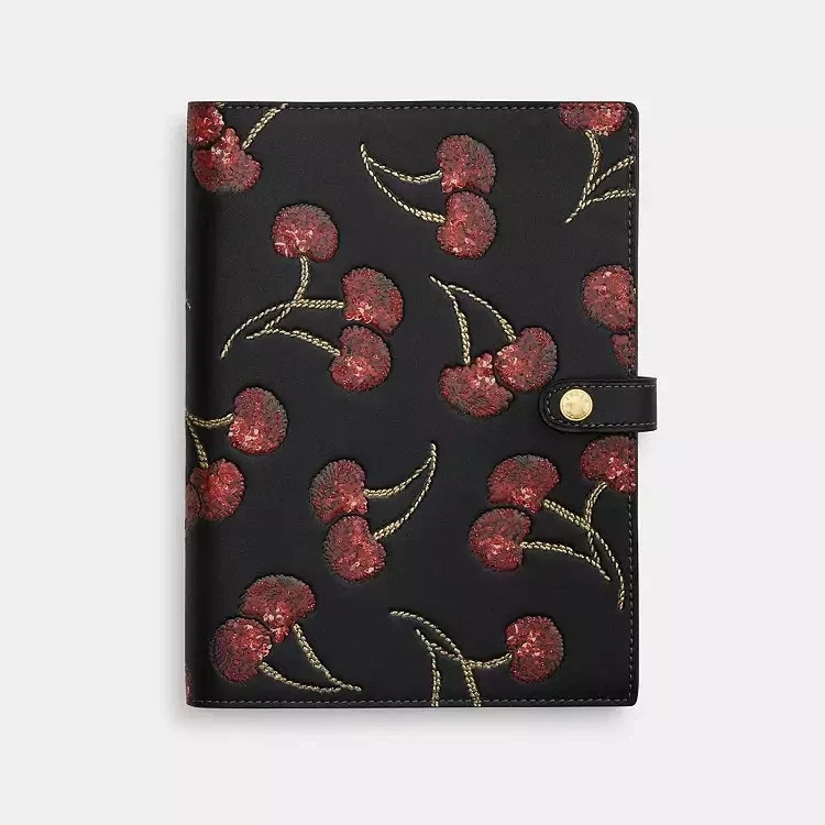 Coach Notebook with Cherry Print - NWT