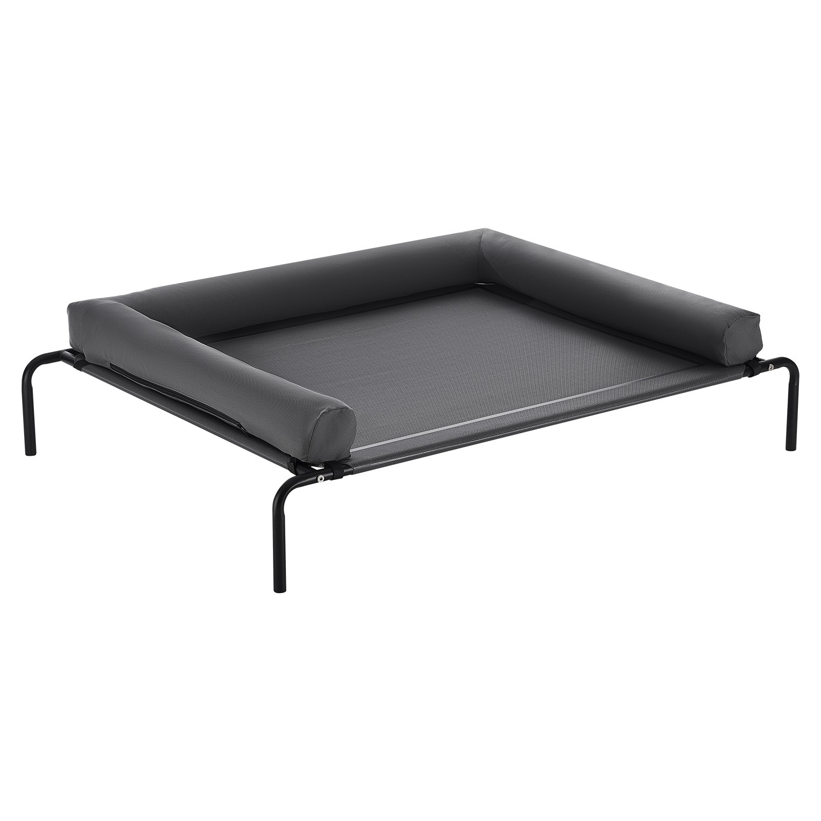 Elevated Dog Bed for Large Dog Portable Raised Dog Cot with Pillow XL Gray