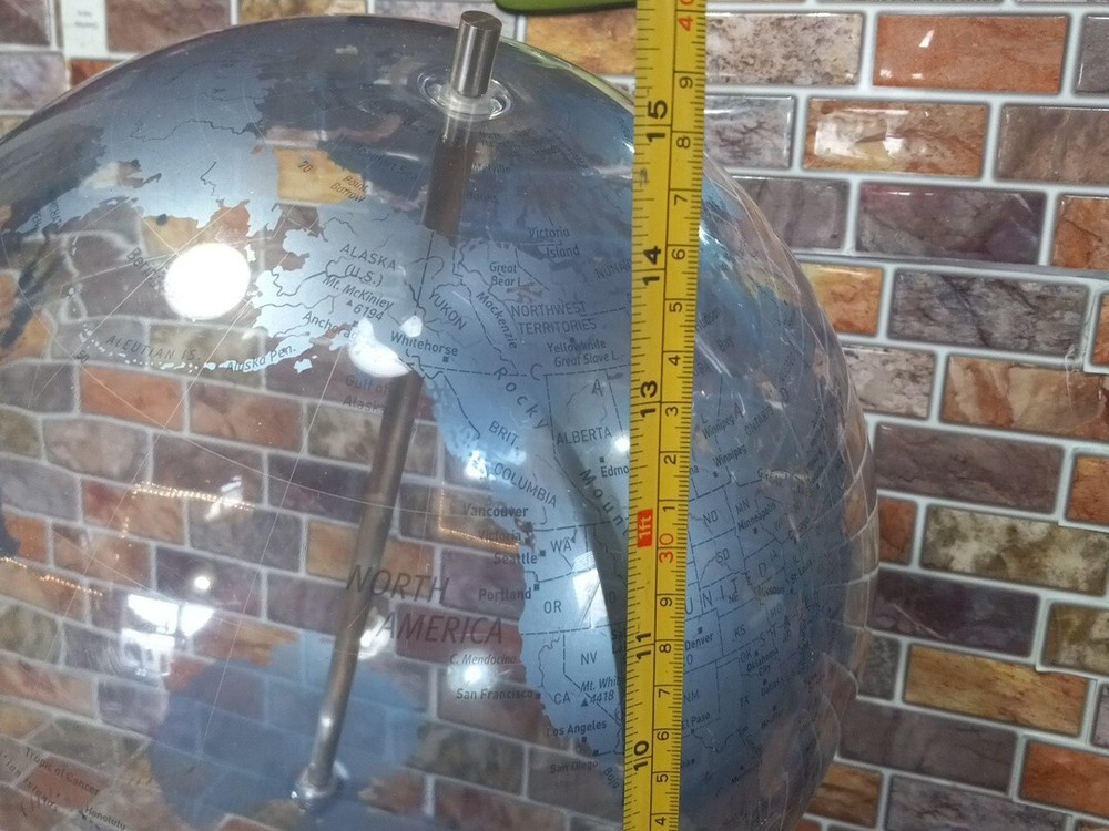 Replogle 12" Simplicity Transparent Ocean Clear Blue Destop Globe