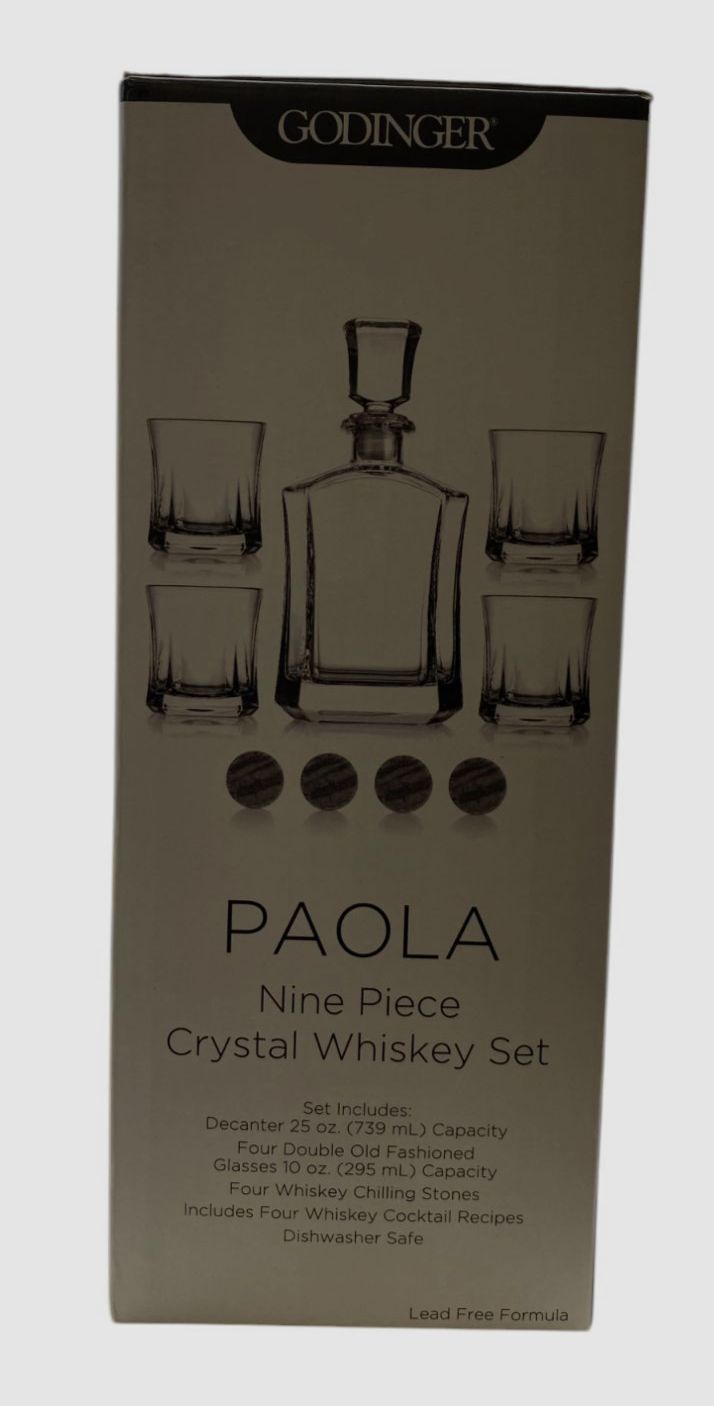 Godinger Clear Paola 5-Piece Whiskey Set