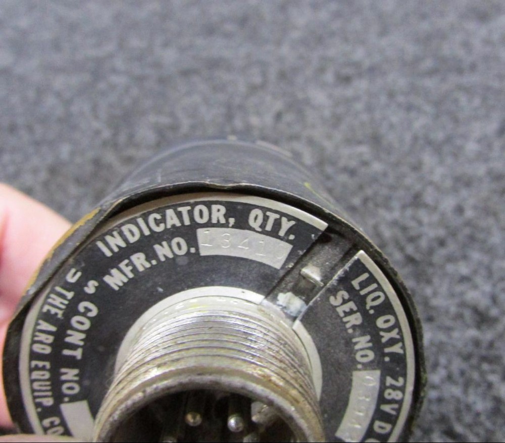13410 ARN Equipment Corp. Liquid Oxygen Indicator