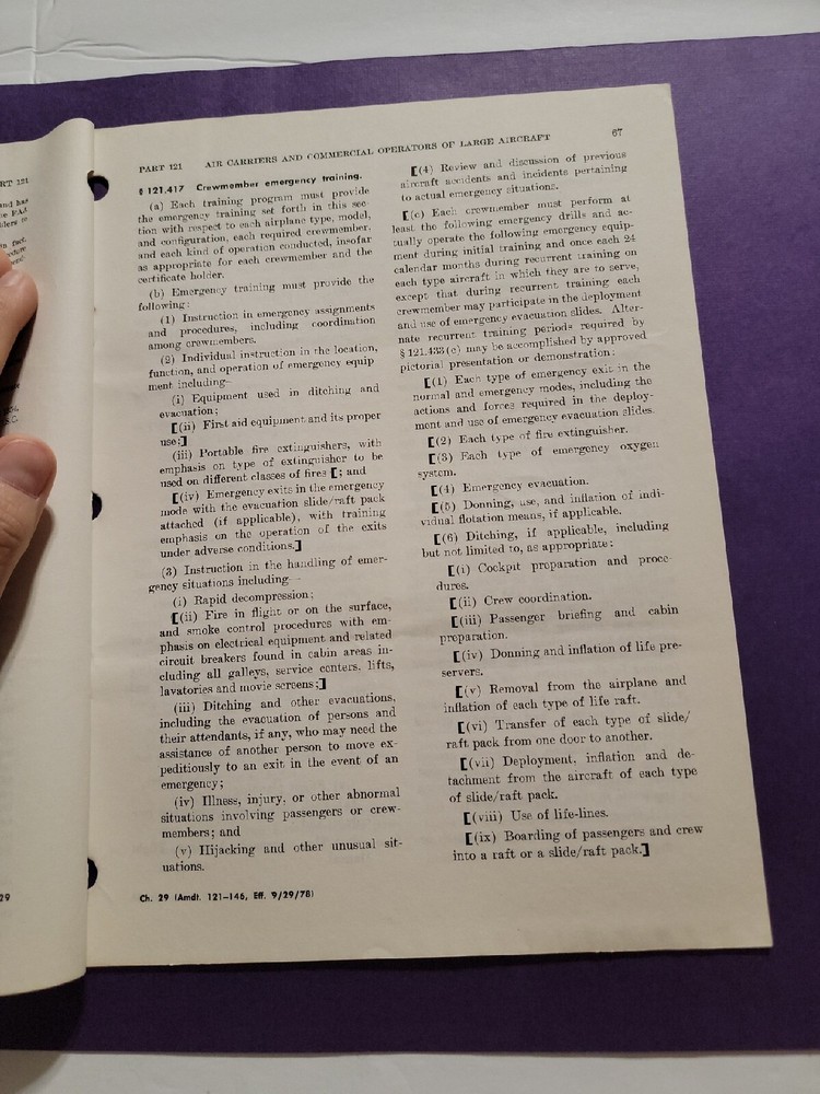 1978 FAA REGULATIONS