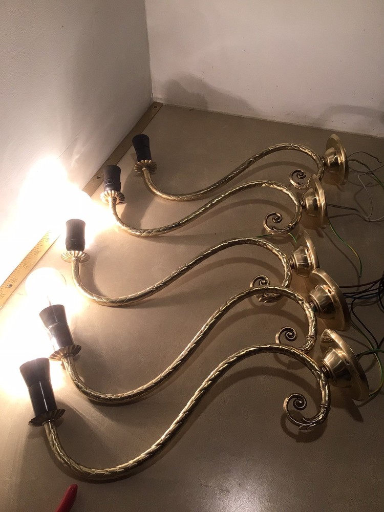 1 Vintage Brass Wall Lights ￼