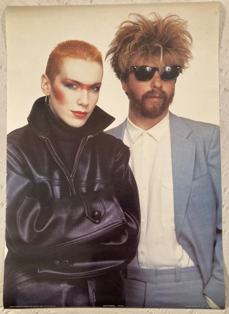 Eurythmics 1983 Poster Anabas England Annie Lennox New Condition