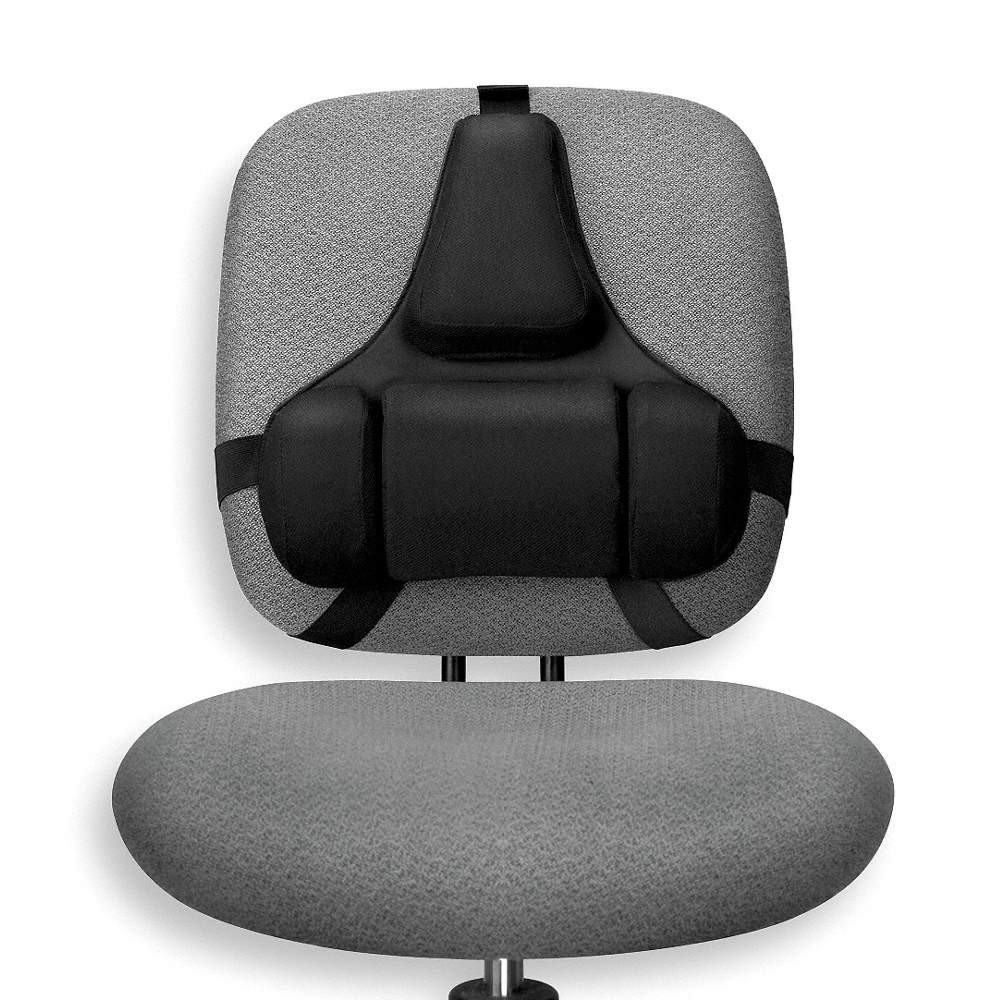 FELLOWES 8037601 Backrest,Foam; Polyester,Black 2REV2