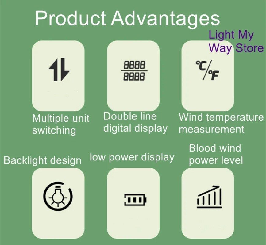 ADA30 Handheld Anemometer Digital Anemometer High Accuracy Anemometer