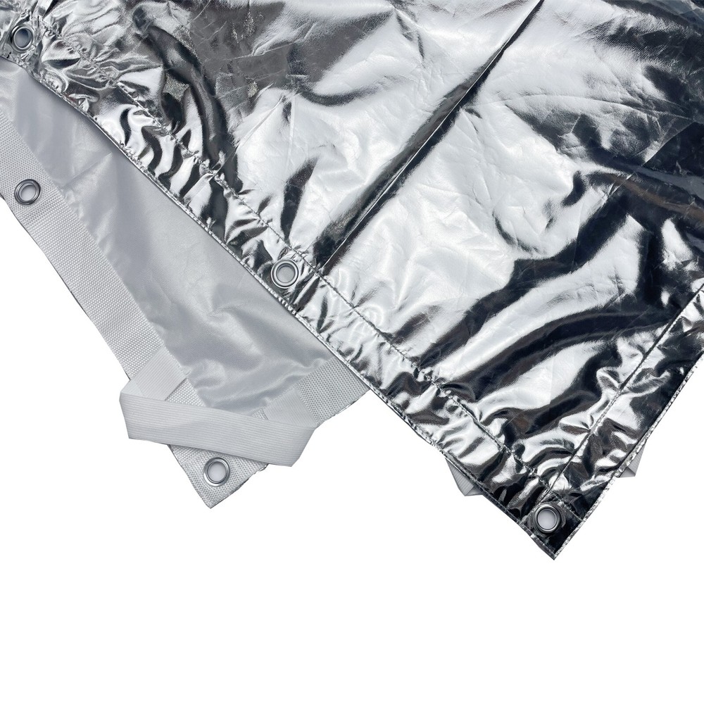 8'x8' 2.4x2.4m Solid Silver Reflector Butterfly/Overhead Fabric