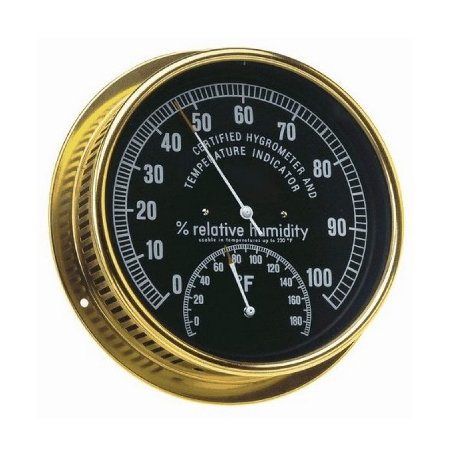 3780460 HTAB-169 Humidity and Temperature Dial Indicator with Black Face and ...
