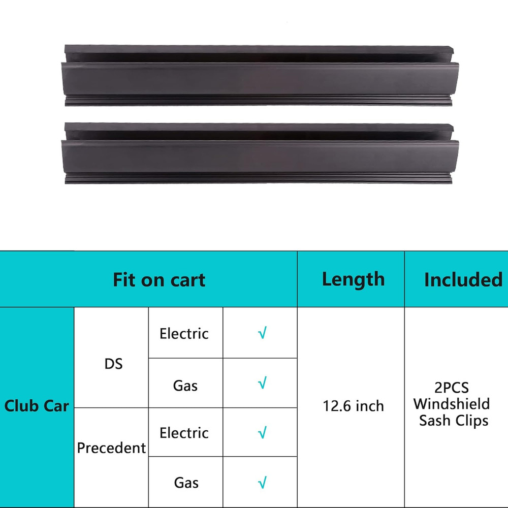 Golf Cart Windshield Retaining Clips Made by Durable Material and Installed Easi