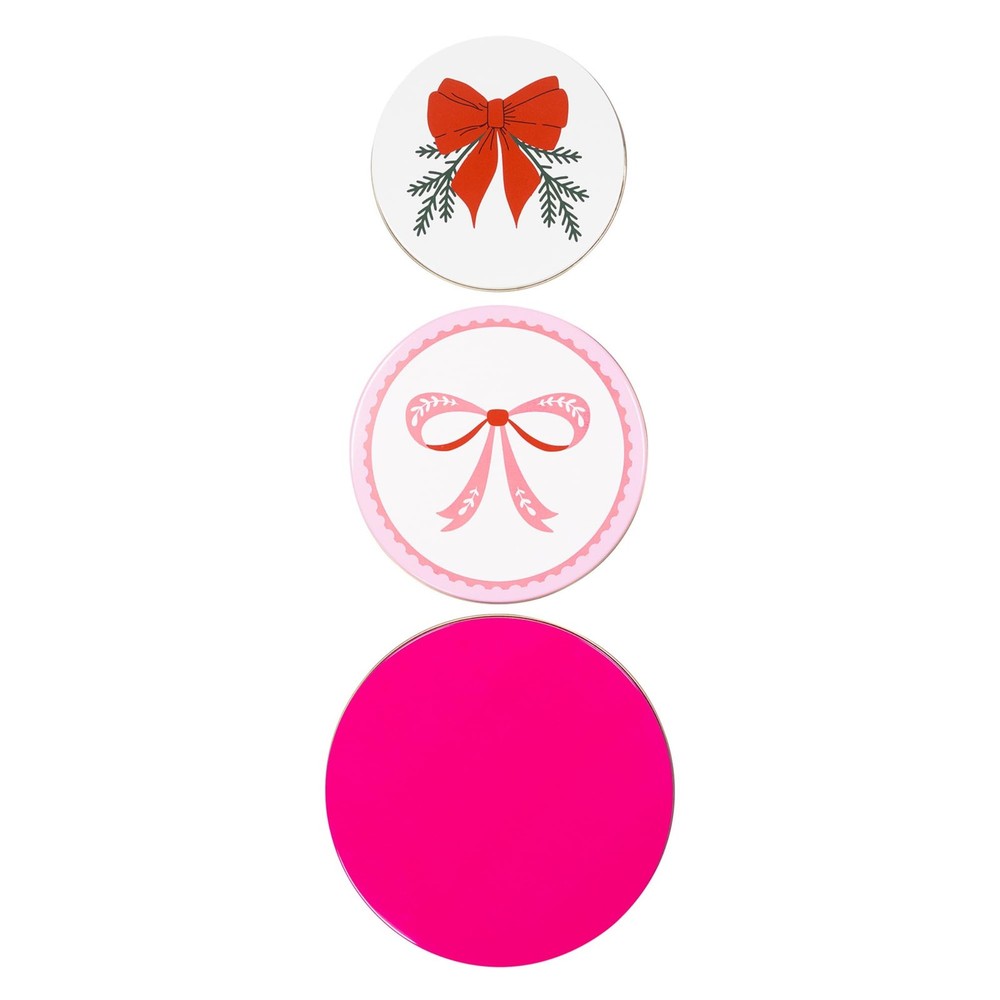Martha Stewart Metal Cookie Tins, 3Piece Nesting Set, Small, Medium & Large, ...
