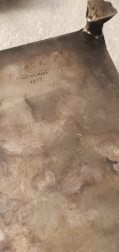 1897 Silver-Plated CIGAR/CIGARETTE BOX w/ Wood Lining (POOLE SILVER CO)last 24hr