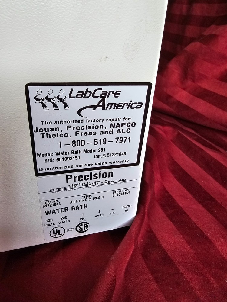 Microprocessor Controlled 281 Series Water Bath with Lid