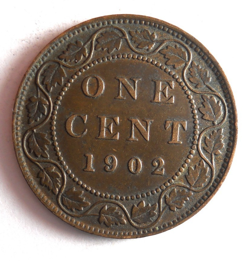 1902 CANADA CENT - Excellent Coin - FREE SHIP - Bin #740