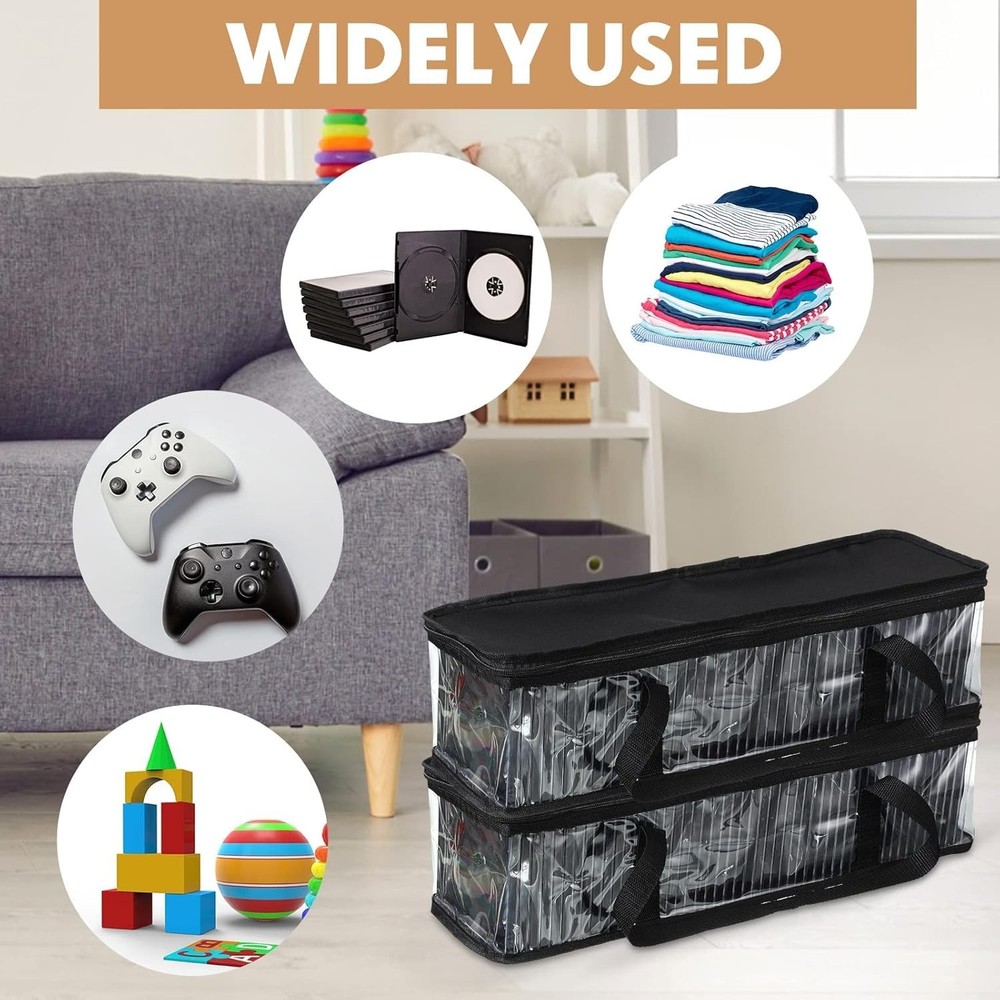 10 CD Storage Rack Box Holder Disk Case Media Display Space Store Organizer