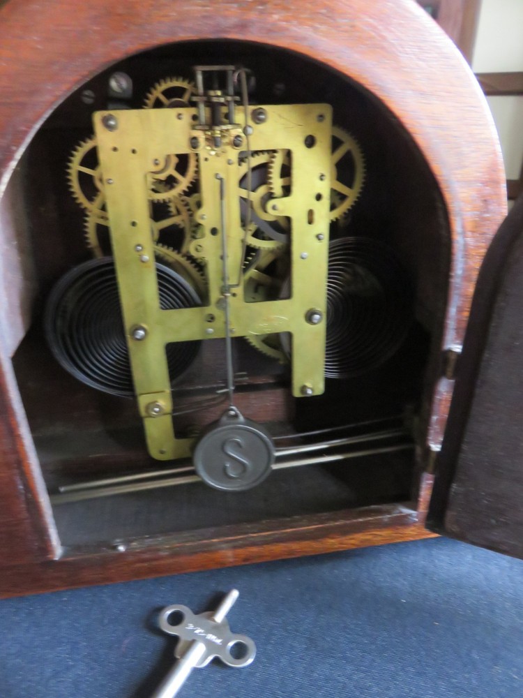 Solid Wood Sessions Wendell Eight Day Turn Back Mantel Clock