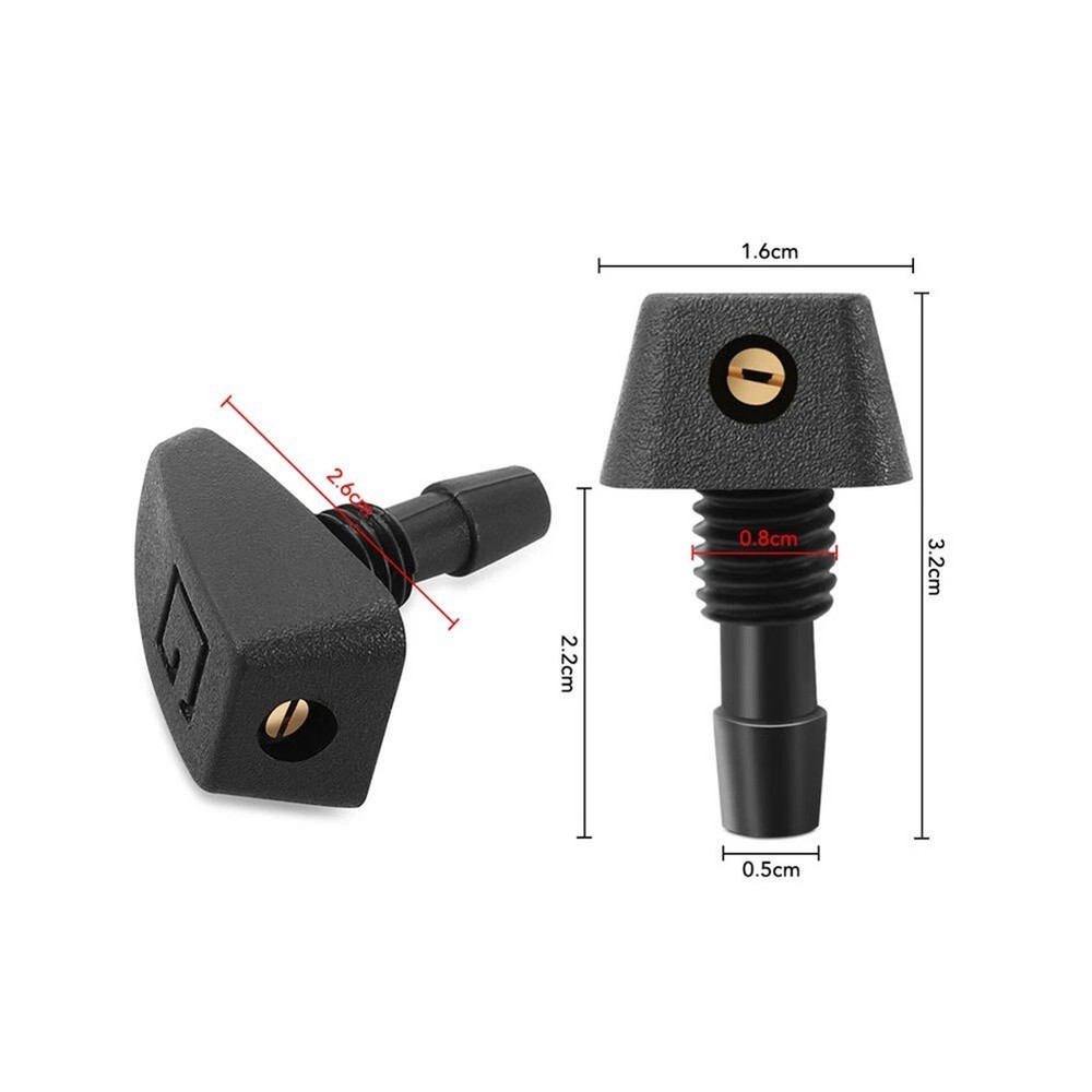 Front hood spray nozzle kit 2PCS for effective windshield cleaning solution