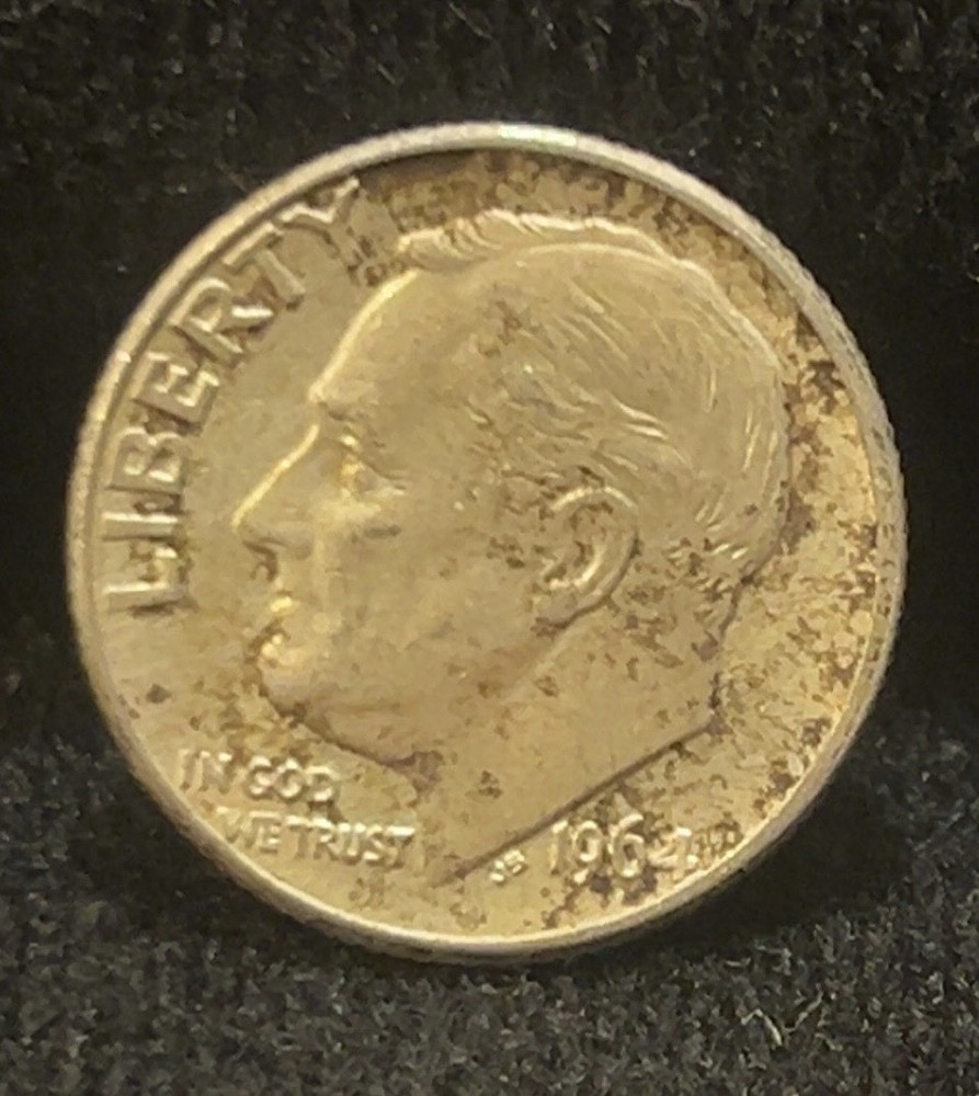 1964 D Roosevelt Dime 90% Silver