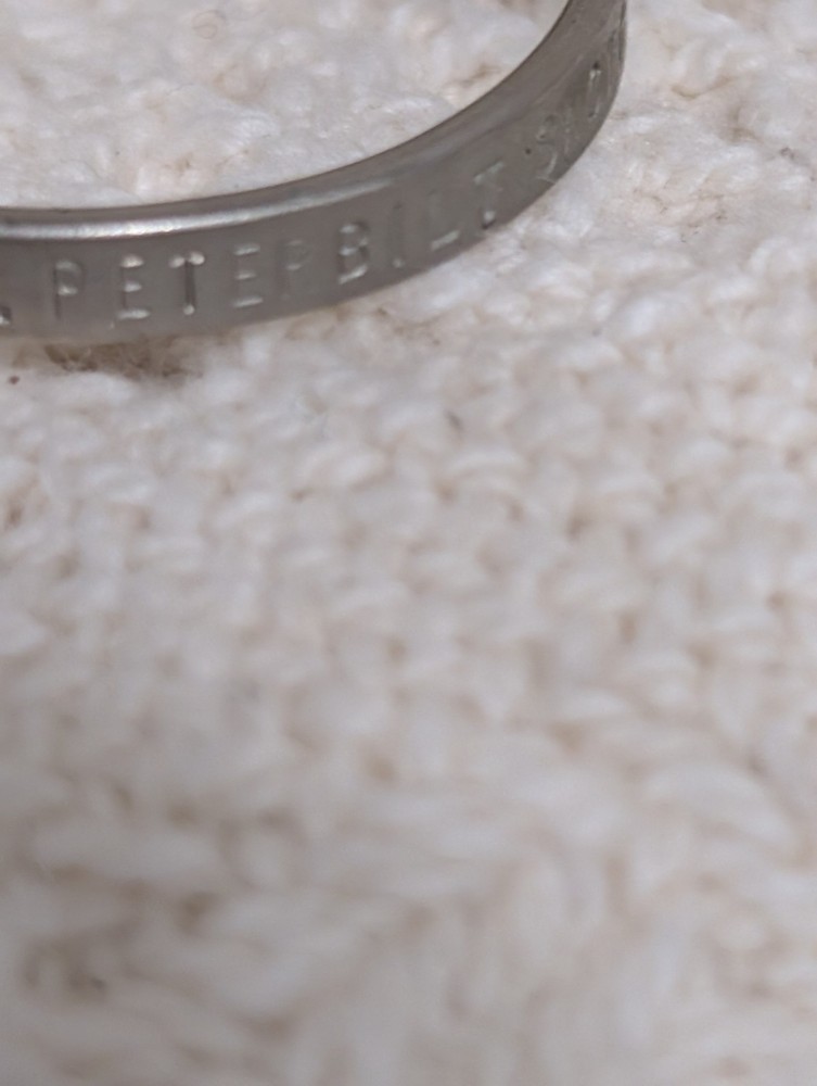 # 660 2 Vtg Peterbilt Advertisement Key Chain Ring