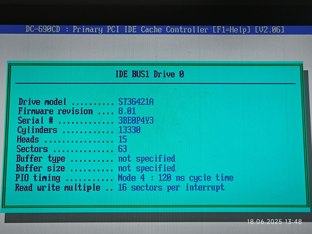 PCI IDE Caching Controller TEKRAM DC-690CD with Harris 80C286 20 MHz CPU + RAM