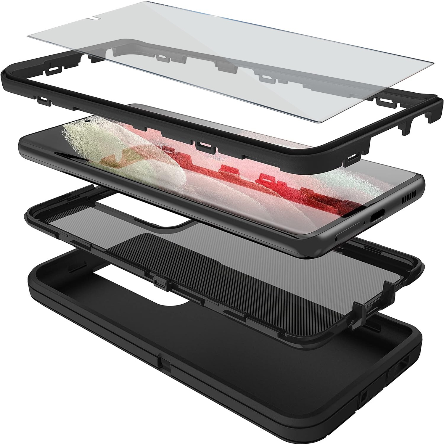 For Samsung Galaxy S22 Ultra/S22 Case Cover w/Clip fit Otterbox Defender +Screen