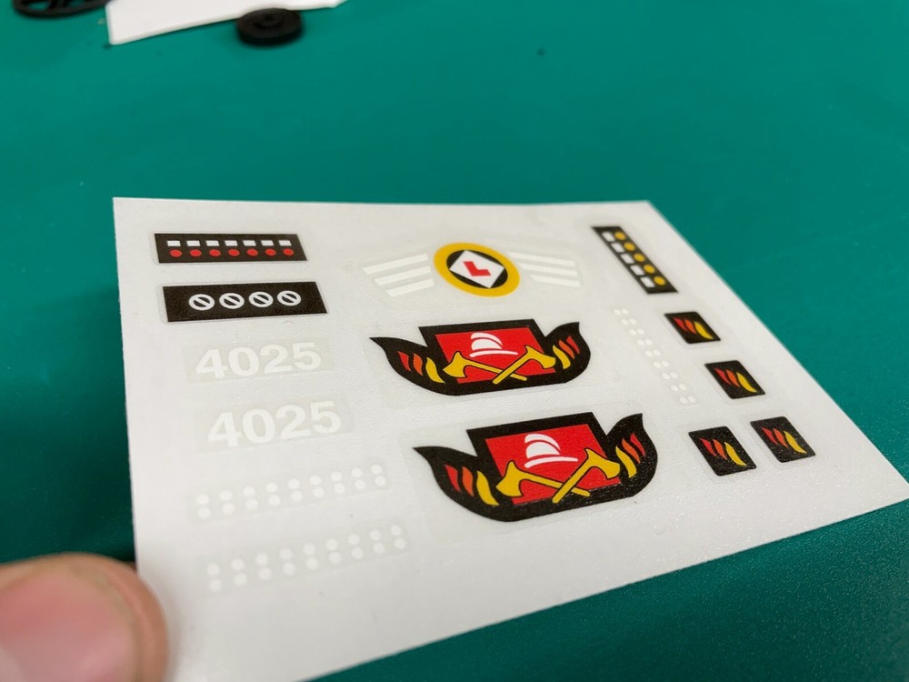Custom Replacement Stickers for 4025 Fire Boat