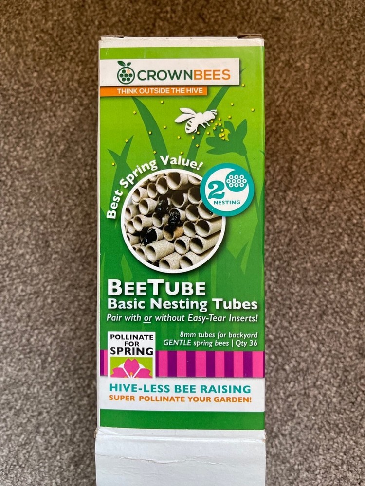 Bee Nesting Tube Refill Inserts Cardboard Basic 8MM 6" Over 500 Misc. CrownBee
